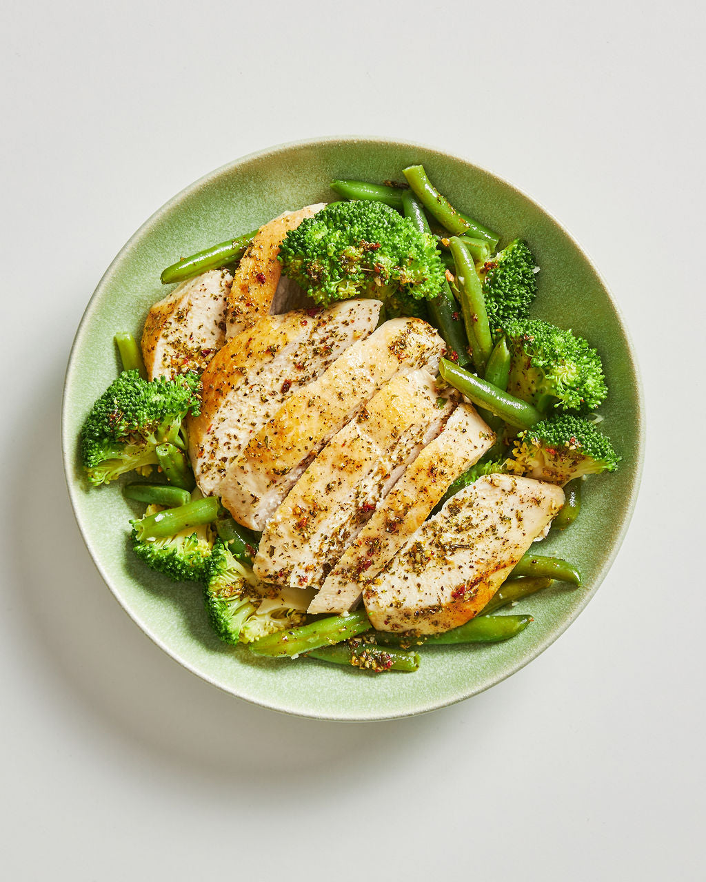 Chicken with Broccoli & Beans