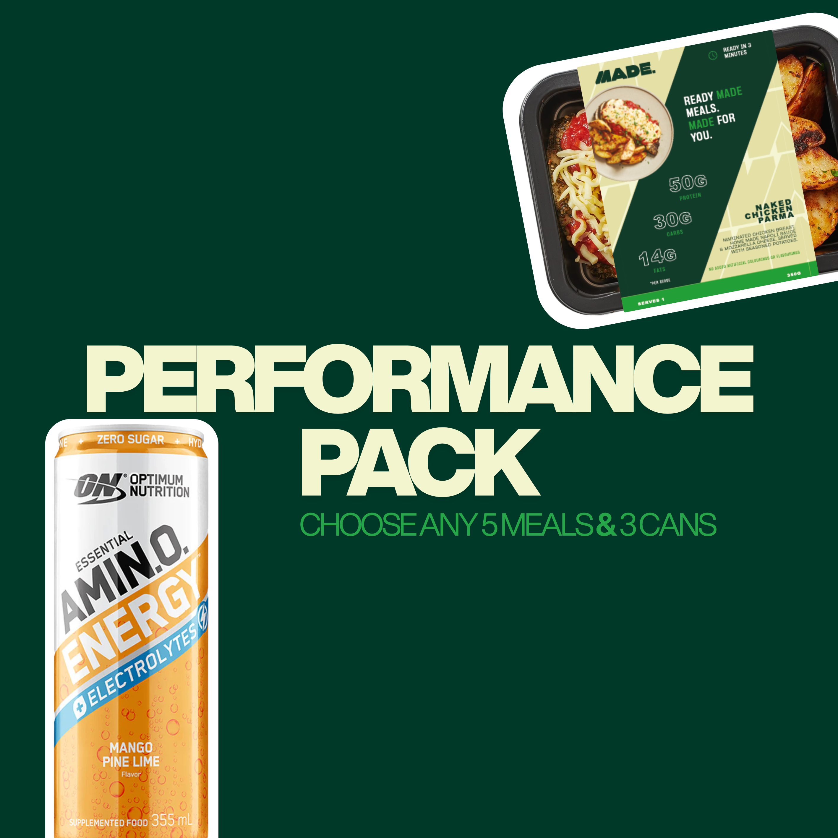 5 Meals & 3 Amino Cans