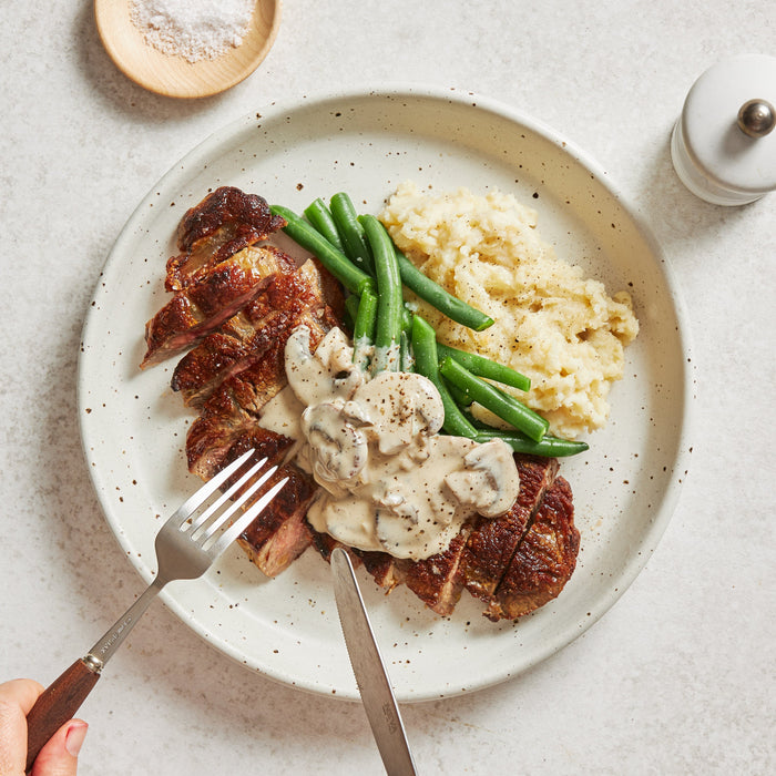 Steak with Mushroom Sauce