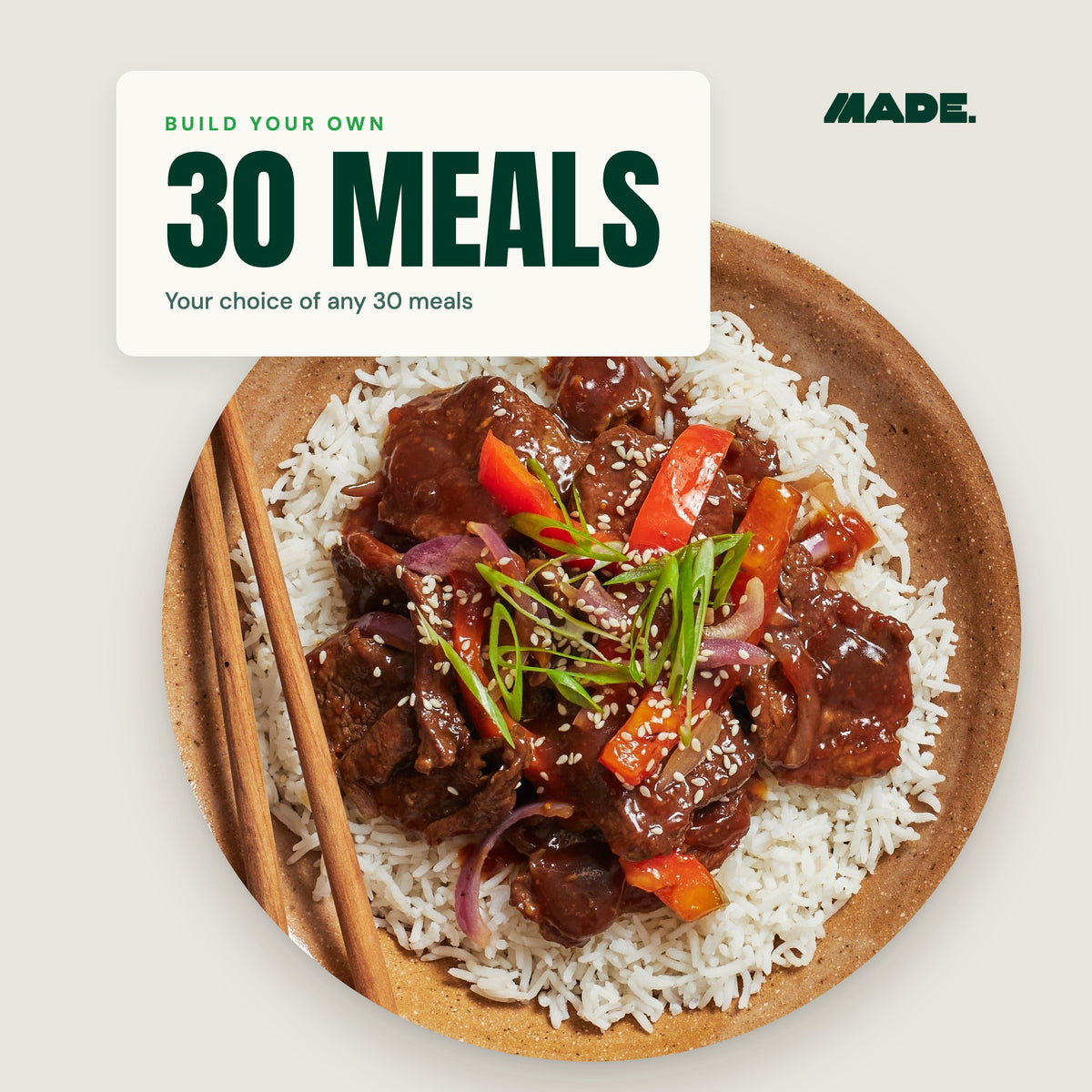 Build Your Own 30 Pack: any 30 MADE. meals